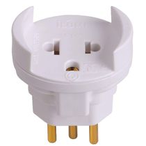 Pino Adaptador 2p + T Bipolar 10a 250volts Cinza - 1209 - Ilumi