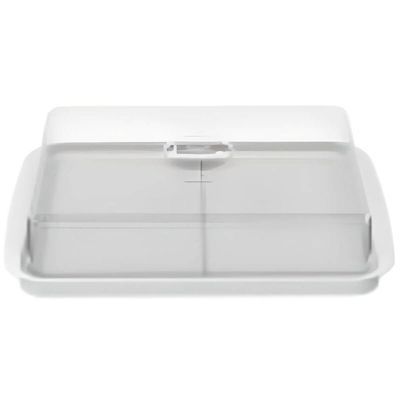 Porta Frios Duplo Branco Com Tampa Transparente Cozy - 10180-3007 - Coza