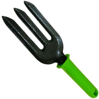 Garfo Com 3 Dentes 250mm Com Revestimento Protetor E Cabo Plástico - 623878 - Palisad Camping