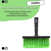 Broxa Retangular Plástica Média 60x157mm - 0.2351 - Compel