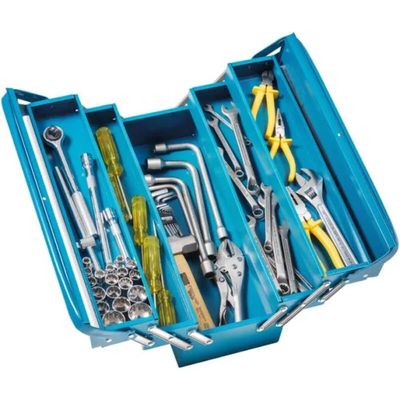 Caixa Metálica Para Ferramentas Com 5 Gavetas Azul - 43800005 - Tramontina