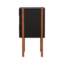 Gaveteiro-mesa Cabeceira Decor Preto-amêndoa