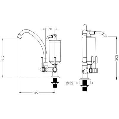 Torneira Com Filtro Para Cozinha Abs Stilo 1-4 De Volta C31 Cromada De Parede - Vtf700cwb - Esteves