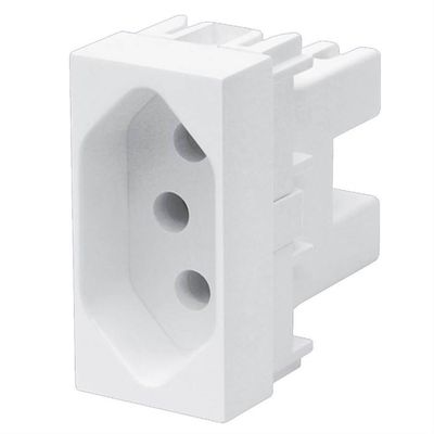 Tomada 2p+t 10a 250 Volts Elegance - 2238 - Fame Tomada 2p+t 10a-250v Elegance Fame 092.2238.3