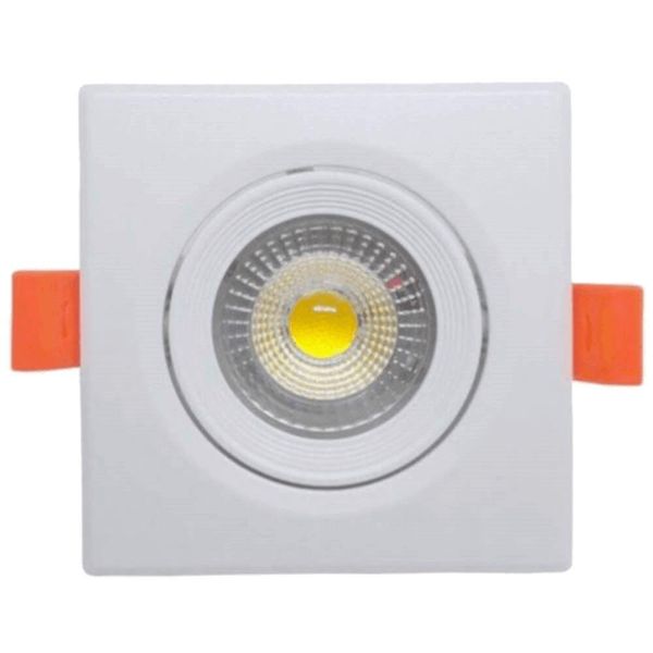 Mini Spot Quadrado Superled 3 Watts 3000k - 05613 - Ourolux