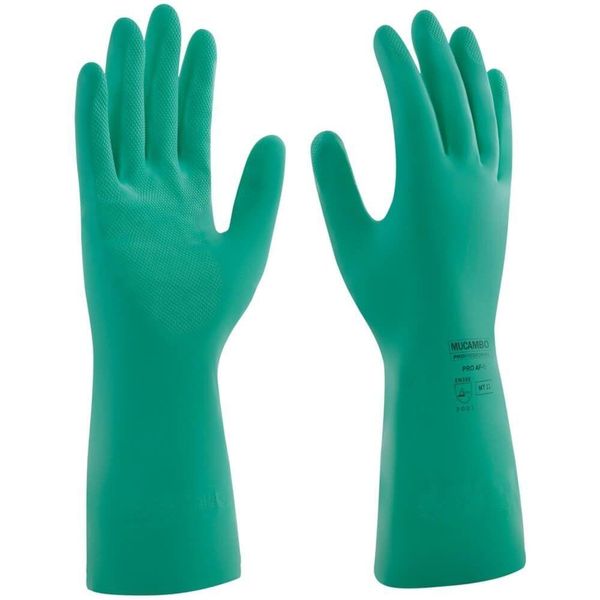 Luva Nitrílica Flocada Anti-derrapante Nitrilsafe Pro Af-15 Tamanho M - Pa48550-8 - Mucambo