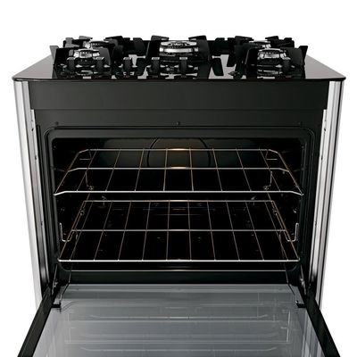 Fogão 5 Bocas Dako Magister Style Mesa de Vidro Preto Bivolt