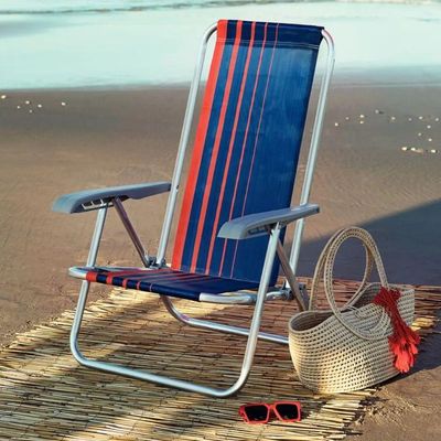 Cadeira De Praia Bali Azul E Laranja - 92900100 - Tramontina