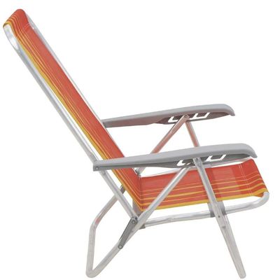 Cadeira De Praia Bali Laranja E Amarelo - 92900101 - Tramontina