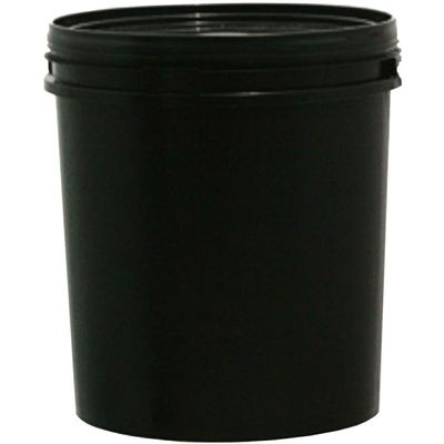 Balde Com Tampa Preto Reciclado 16 Litros - 57 - Rs Plast