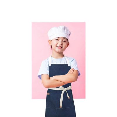 Avental Infantil Rosa Azul Vermelho Amarelo Crianças Kids 5un