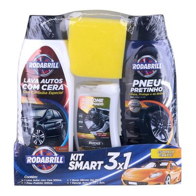 Kit Automotivo de Limpeza Smart 3X1 Rodabrill