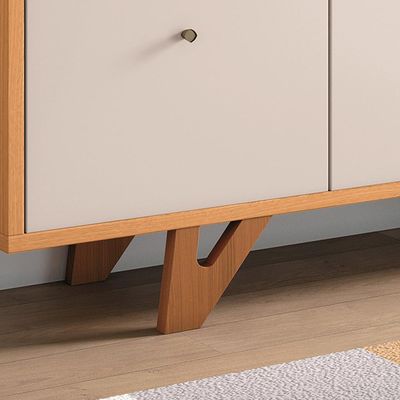 Buffet Aparador Decorativo Noeli com Bandeja Lateral Cinamomo/Off White G26 - Gran Belo