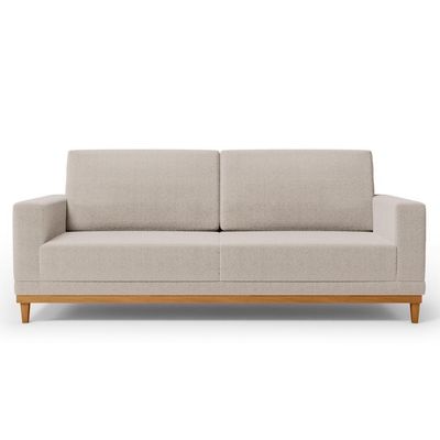 Sofá Living 160cm 2 Lugares Kayrós D05 Boucle Bege - Mpozenato