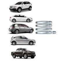 Aplique Cromado Maçaneta Chevrolet S10 Vectra Cruze Agile Captiva Sonic Tracker 4 Portas