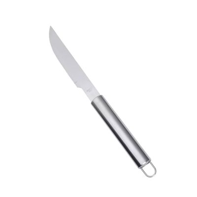 Espatula Garfo e Faca Cabo Longo Kit Churrasco Inox 3un