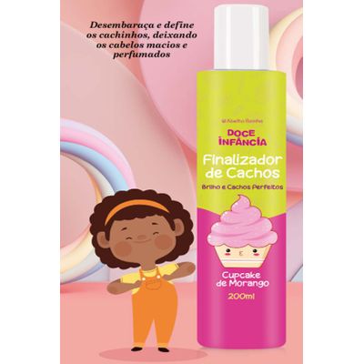 Finalizador E Modelador De Cachos Cupcake de Morango 200ml (7074)