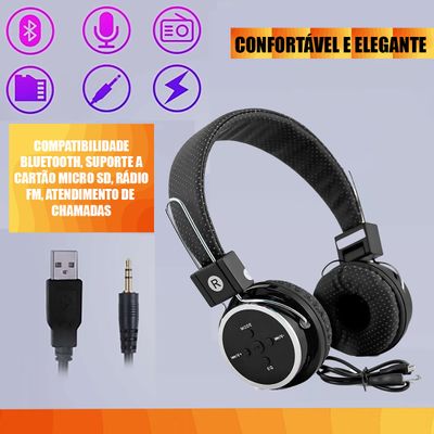 Headset B 05 B05 Fone De Ouvido Bluetooth Sem Fio Sd Fm P2