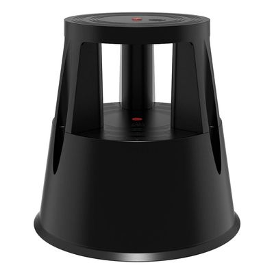 Escada Móvel FlashLimp com Rodízios  Preta