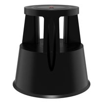 Escada Móvel FlashLimp com Rodízios  Preta