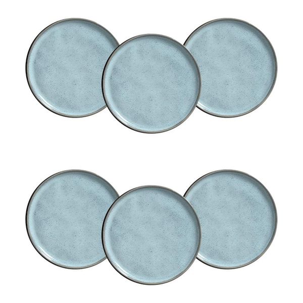 Conjunto de Pratos de Sobremesa Porto Brasil Bio Breeze 21,5cm - 6 Peças