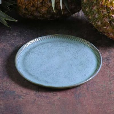 Conjunto de Pratos de Sobremesa Porto Brasil Linhas Breeze Azul 21,5cm - 6 Peças