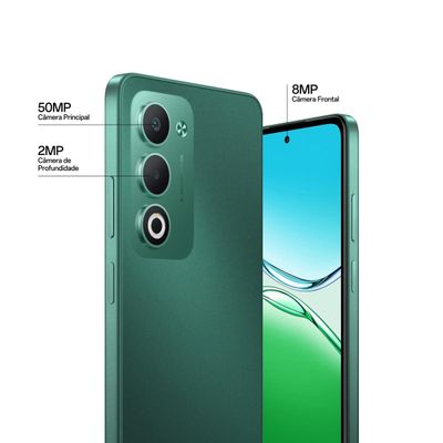 Smartphone OPPO A5 5G Tela 6.67" 256GB 8GB RAM Câmera 50MP Verde