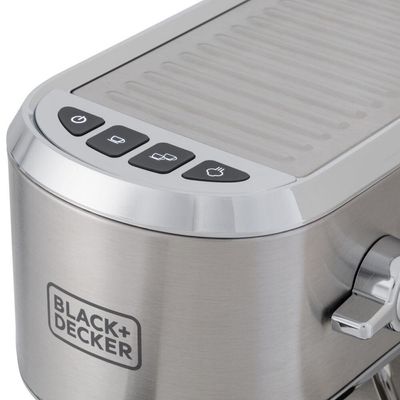 Cafeiteira Espresso Black+Decker CEA1200G Gourmand Gris 1200W Multifunções Inox 110