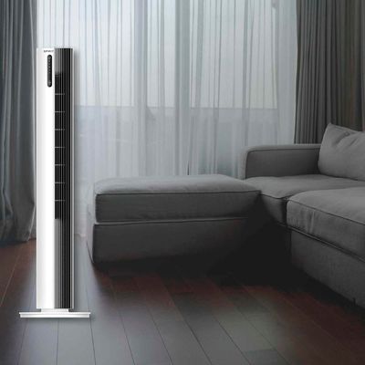 Ventilador de Torre 110cm Spirit Esterilizador com 12 velocidades, Controle Remoto e Timer de até 12 horas, Branco  220V