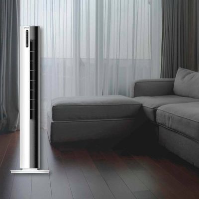 Ventilador de Torre 110cm Spirit Esterilizador com 12 velocidades, Controle Remoto e Timer de até 12 horas, Branco  220V