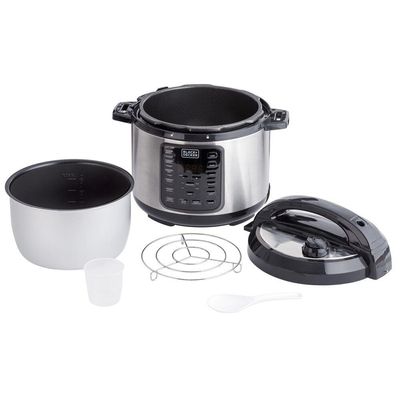 Panela de Pressão Elétrica Black+Decker PP900G Gourmand Gris 5L 900W Inox Inox / 220