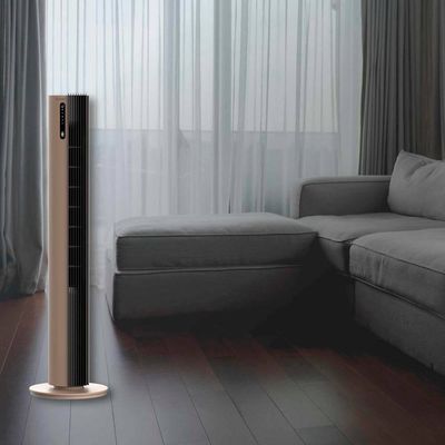 Ventilador de Torre 110cm Spirit Esterilizador com 12 velocidades, Controle Remoto e Timer de até 12 horas, Marrom  Bivolt