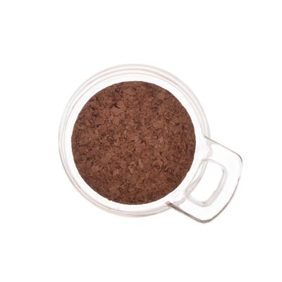Porta Tempero de Vidro Lyor com Colher de Bambu e Tampa de Rolha  310ml Transparente