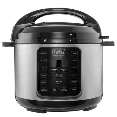 Panela de Pressão Elétrica Black+Decker PP900G Gourmand Gris 5L 900W Inox Inox / 110