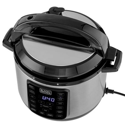 Panela de Pressão Elétrica Black+Decker PP900G Gourmand Gris 5L 900W Inox Inox / 110