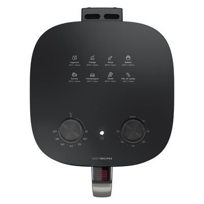 Fritadeira Air Fryer Electrolux EAF40 Rita Lobo 5,6L Efficient 1400W Antiaderente Desligamento Automático Econômica Cinza Cinza / 220