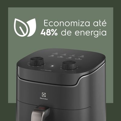 Fritadeira Air Fryer Electrolux EAF40 Rita Lobo 5,6L Efficient 1400W Antiaderente Desligamento Automático Econômica Cinza Cinza / 220