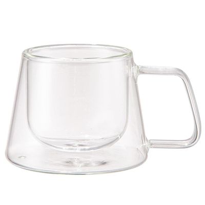 Conjunto com 2 Xícaras para Café Wolff com Parede Dupla - 180 ml Transparente