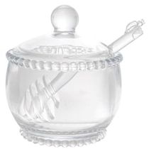 Meleira com Dosador Wolff Pearl em Cristal - 7 x 8 x 10 cm