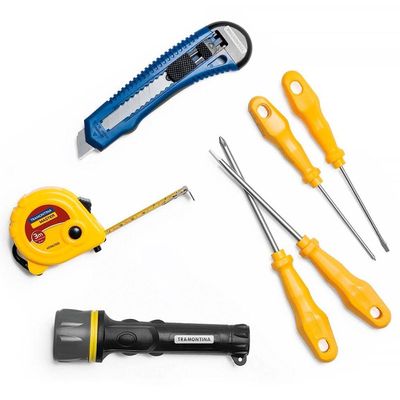 Kit de Ferramentas Tramontina 7 Peças com Lanterna