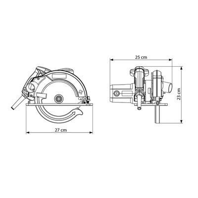 Serra Circular Tramontina Cinza com 5500 RPM - 1400W 220