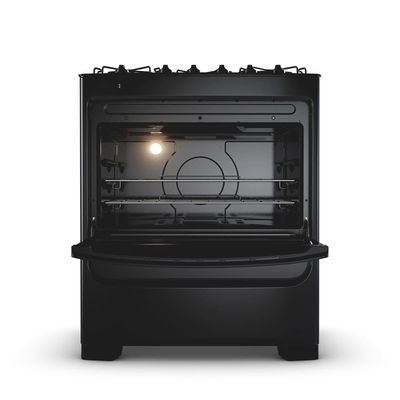 Fogão 5 Bocas Consul CFS5VBE com Mesa de Vidro e Acendimento Automático Preto - Bivolt