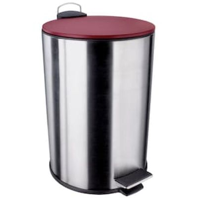 Lixeira Euro Home com Pedal LIX2256-VM em Inox e PP  12 L