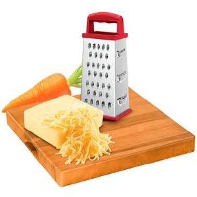 Ralador 4 Faces 8 Inox Euro Home - Vermelho