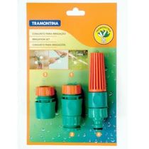 Conjunto p/ Irrigação Tramontina c/ Engates Rápidos - 4 Peças