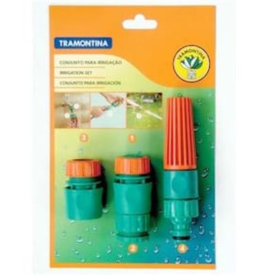 Conjunto p/ Irrigação Tramontina c/ Engates Rápidos - 4 Peças