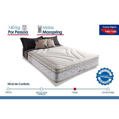 Colchão Casal Molas Maxspring American Pillow Top (138x188x33) - Herval