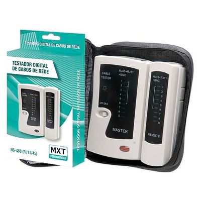 Testador Digital De Cabos De Rede Mxt Ns-468-b