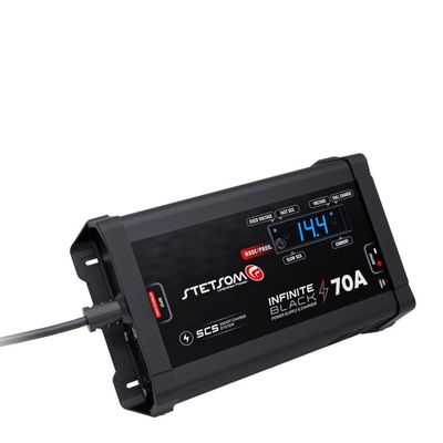 Carregador De Bateria - Fonte Stetsom Infinity Black 70a Digital