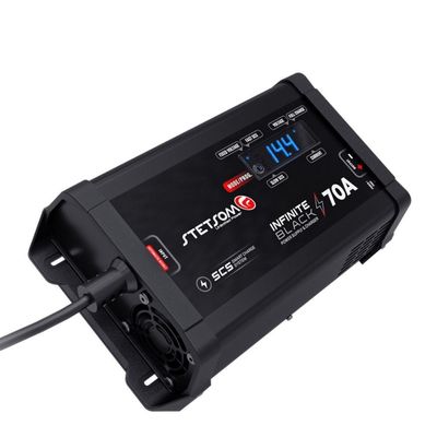 Carregador De Bateria - Fonte Stetsom Infinity Black 70a Digital